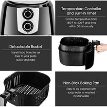 Load image into Gallery viewer, Costzon Air Fryer, UL Certified, Extra Large Capacity 5.5 Quart 1800W Electric Hot Air Fryer, Dishwasher Non-Stick Fry Basket, Auto Shut Off (Knob Control)
