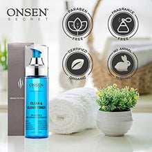 Load image into Gallery viewer, Onsen Japanese Clean &amp; Clear Face Toner - Daily Perfecting &amp; Revitalizing Toner with Witch Hazel, Aloe Vera, and Japanese Natural Hot Spring Minerals, Alcohol-Free, Skin Care Toner for Face, 6.5 oz

