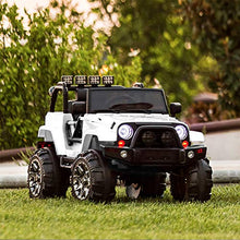 Load image into Gallery viewer, Best Choice Products Kids 12V Ride On Truck w/ Remote Control, 3 Speeds, LED Lights, AUX, White
