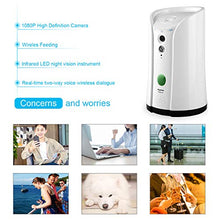 Load image into Gallery viewer, SKYMEE Dog Camera Treat Dispenser,WiFi Full HD Pet Camera with Two-Way Audio and Night Vision,Compatible with Alexa(White)
