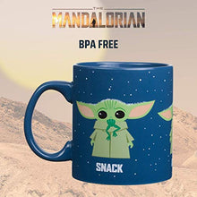 Load image into Gallery viewer, Silver Buffalo Star Wars The Mandalorian Protect Attack Snack Ceramic Coffee Mug, 20-Ounces
