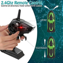 Load image into Gallery viewer, Remote Control Boat, 1:14 Scale 2.4Ghz High Speed RC Racing Boats for Pools and Lakes, Dual Motor, Low Battery Alarm, Speed Switch, Watercraft Toy for 14+ Kids, Green

