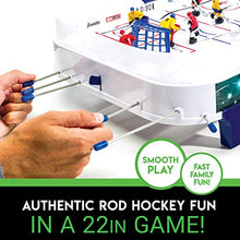 Load image into Gallery viewer, Franklin Sports Table Top Rod Hockey Game Set - Perfect Hockey Toy + Gameroom Game for Kids + Family - Mini Tabletop Rod Hockey Board + Pucks Included
