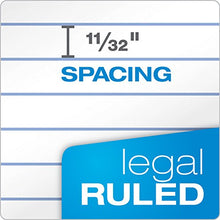 Load image into Gallery viewer, TOPS The Legal Pad Writing Pads, 8-1/2 x 11-3/4, Legal Rule, 50 Sheets, 12 Pack (7533)
