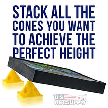 Load image into Gallery viewer, U.S. Art Supply Yellow Cone Canvas and Cabinet Door Risers - Acrylic and Epoxy Pouring Paint Canvas Support Stands (Pack of 20) Great to get your Canvas or Cabinet Doors elevated for a clean paint job
