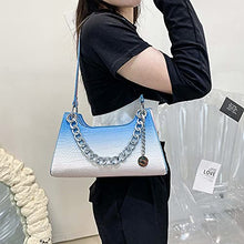 Load image into Gallery viewer, Small Crossbody Bags PU Leather Clutch Desiger Summer Shoulder Hobo Satchel Purses Tote Handbags for Women, Blue&amp;Pink
