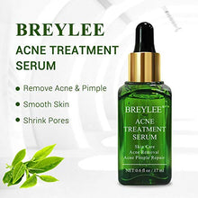 Load image into Gallery viewer, Acne Treatment Serum, BREYLEE Tea Tree Clear Skin Serum for Clearing Severe Acne, Breakout, Remover Pimple and Repair Skin (17ml,0.6oz)
