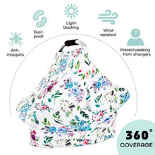 Load image into Gallery viewer, Baby-Car-Seat-Covers-ACRABROS Multifunctional Infant Car Seat Canopy,Nursing Cover Breastfeeding Scarf Soft Breathable Stretchy 360 Coverage,for Boys Girls
