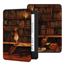 Load image into Gallery viewer, Ayotu Case for All-New Kindle (10th Gen, 2019 Release) - PU Leather Cover with Auto Wake/Sleep-Fits Amazon All-New Kindle 2019 (not fit Kindle Paperwhite or Kindle Oasis), The Library

