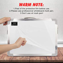 Load image into Gallery viewer, YONOY Small Dry Erase White Board, Portable White Board Double-Sided Magnetic Board Stand, Foldable Desktop White Boards Easel for Kids Students Teacher for School Home Kitchen Office 12x16 Inch
