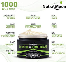 Load image into Gallery viewer, Hemp Pain Relief Cream Organic Hemp + MSM + Arnica + Coconut Oil Relieve Muscle, Joint &amp; Arthritis Pain Hemp Cream for Pain 4oz
