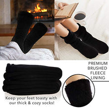 Load image into Gallery viewer, DG Hill (2pk) Mens Thick Heat Trapping Insulated Boot Thermal Socks Pack Warm Winter Crew For Cold Weather

