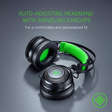 Load image into Gallery viewer, Razer Nari Ultimate for Xbox One Wireless 7.1 Surround Sound Gaming Headset: HyperSense Haptic Feedback - Auto-Adjust Headband - Retractable Mic – For Xbox One, Xbox Series X &amp; S - Black/Green
