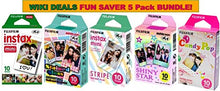 Load image into Gallery viewer, Fujifilm Instax Mini Instant Film Bundle, Candy Pop, Stained Glass, Stripe, Shiny Star, Single Pack, 50 Sheets
