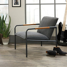 Load image into Gallery viewer, Sauder Boulevard Cafe Metal Lounge Chair, Charcoal Gray finish
