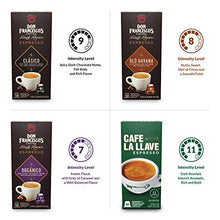 Load image into Gallery viewer, Don Francisco's &amp; Cafe La Llave Espresso Capsules Variety Pack 10 Each, Recyclable Coffee Pods (50 Count) Compatible with Nespresso Original Brewers
