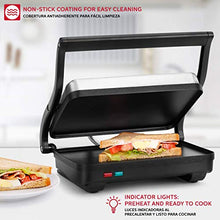 Load image into Gallery viewer, Holstein Housewares HH-0910601 2-Slice Panini Press Electric Griddle, Black
