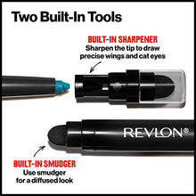 Load image into Gallery viewer, Pencil Eyeliner by Revlon, ColorStay Eye Makeup with Built-in Sharpener, Waterproof, Smudgeproof, Longwearing with Ultra-Fine Tip, 201 Black, 0.01 Oz
