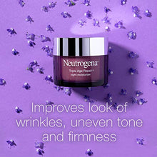 Load image into Gallery viewer, Neutrogena Triple Age Repair Anti-Aging Night Cream with Vitamin C; Fights Wrinkles &amp; Even Tone, Dark Spot Remover &amp; Firming Anti-Wrinkle Face &amp; Neck Cream; Glycerin &amp; Shea Butter, 1.7 oz
