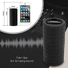 Load image into Gallery viewer, Bluetooth Wireless Speaker, MakeTheOne Portable Waterproof and Wearable Outdoor Speaker with 3.5mm Aux MicroSD Input HiFi Bass for Mountain Bike Bicycle Electric Scooter (Black)
