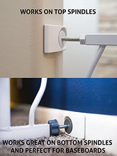 Load image into Gallery viewer, Wall Nanny - Baby Gate Wall Protector (Made in USA) Protect Walls &amp; Doorways from Pet &amp; Dog Gates - for Child Pressure Mounted Stair Safety Gate - No Safety Hazard on Bottom Spindles - Saver
