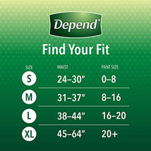 Load image into Gallery viewer, Depend Night Defense Incontinence Underwear for Women, Disposable, Overnight, Medium, Blush, 60 Count (4 Packs of 15) (Packaging May Vary)
