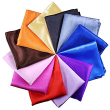 Load image into Gallery viewer, LilMents 12 Mixed Designs Small Square Satin Womens Neck Head Scarf Scarves Bundle Lot Set (Set B)
