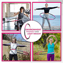 Load image into Gallery viewer, Haunz Exercise Hula Hoop for Adults | Weighted Hula Hoops with Carry Bag for Storage and Jump Rope | Women Workout Equipment Hoola Hoop | 2 lbs Weighted Hula-Hoops for Weight Loss &amp; Burning Fat
