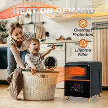 Load image into Gallery viewer, Dr Infrared Heater DR-978 Infrared Space Heater, Hybrid, Black
