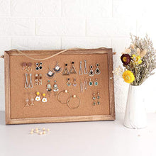 Load image into Gallery viewer, Emfogo Cork Board Bulletin Board, Decorative Hanging Pin Board, Perfect for Home Office Decor, Home School Message Board or Vision Board (Carbonized Black)
