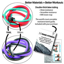 Load image into Gallery viewer, Resistance Bands Set Bundled with Loop Bands I Exercise Bands with Stackable Workout Bands, Door Anchor, Handles, Ankle Straps &amp; Advanced eBook - for Resistance Training, Gym, Yoga, Pilates and More!

