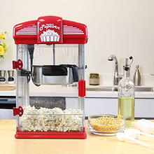 Load image into Gallery viewer, West Bend Hot Oil Theater Style Popcorn Popper Machine with Nonstick Kettle Includes Measuring Tool and Serving Scoop, 4-Ounce, Red
