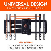 Load image into Gallery viewer, ECHOGEAR Corner TV Wall Mount for TVs Up to 65" - Easy to Install Single Stud Design for Maximum Wall Compatibility - 24" of Smooth Extension Plus Swivel, Tilt, Finish with Built-in Cable Management

