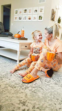 Load image into Gallery viewer, Unique Baby Girls Matching Mommy and Me Lattes Pant Set (14-16, Pumpkin Spice)
