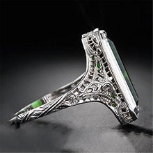 Load image into Gallery viewer, JewelryPalace Huge 8.2ct Emerald Women Men 925 Silver Ring Engagement Wedding Prom #Emerald (7)
