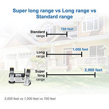 Load image into Gallery viewer, VTech IS8151-3 Super Long Range 3 Handset DECT 6.0 Cordless Phone for Home with Answering Machine, 2300 ft Range, Call Blocking, Bluetooth, Headset Jack, Power Backup, Intercom, Expandable to 12 HS
