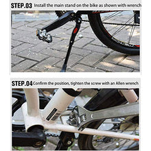 Load image into Gallery viewer, PUPOUSE Kickstand for Bike Mountain Bicycle Adjustable Bike Kickstands, Premium Steel Bike Side Stand Support Replacement Mount, Fits for Road Bike/BMX/MTB/Folding Bicycle
