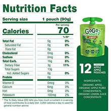 Load image into Gallery viewer, GoGo squeeZ Organic Fruit on the Go, Apple Apple, 3.2 oz. (12 Pouches) - Tasty Kids Applesauce Snacks Made from Organic Apples - Gluten Free Snacks For Kids - Nut &amp; Dairy Free - Vegan Snacks
