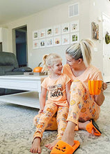 Load image into Gallery viewer, Unique Baby Girls Matching Mommy and Me Lattes Pant Set (14-16, Pumpkin Spice)
