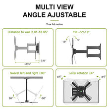 Load image into Gallery viewer, USX MOUNT Full Motion Swivel Articulating Tilt TV Wall Mount Bracket for 26-55" LED, OLED and 4K TVs, TV Mount Fit for 32, 40, 50 TV with VESA Up to 400x400mm-Weight Capacity Up to 60lbs
