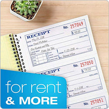 Load image into Gallery viewer, Adams Money and Rent Receipt Book, 2-Part Carbonless, 5-1/4" x 11", Spiral Bound, 200 Sets per Book, 4 Receipts per Page, Sold as 5 Pack, 1000 Sets Total (SC1152)
