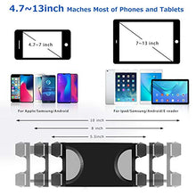 Load image into Gallery viewer, iPad Stand Tablet Tripod Stand,360 Rotating iPad Tripod Mount for Phone and iPad of 4.7-13", Adjustable 62" Tablet Tripod Holder with Bluetooth Remote Control for iPad Air,iPad Pro,iPhone,Kindle
