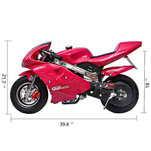 Load image into Gallery viewer, Fit Right 2020 Mini Gas Pocket Bike 02 On 40cc 4 Stroke, Support Up to 165 lbs, EPA Approved, Perfect Mini Pocket Bike for Kids (Pink)
