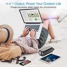 Load image into Gallery viewer, OMORC 85W 20000mAh Portable Power Station AC Outlet Portable Charger(LED &amp; QC 3.0&amp; TAS Approved),Portable Camping Solar Generator Battery Power Station (Black)
