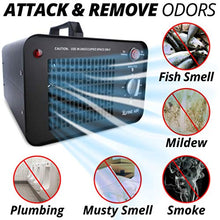 Load image into Gallery viewer, Adjustable 5000-10000 mg/h Double O3 Commercial Ozone Generator Machine Home Air Ionizer Deodorizer for Rooms, Smoke, Cars and Pets
