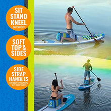 Load image into Gallery viewer, ZUP PaddleMORE Inflatable Stand-Up Paddleboard Seat, 12" x 12" x 30", Blue/Yellow (Paddleboard not Included)
