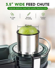 Load image into Gallery viewer, Healnitor 1000W 3-Speed LED Centrifugal Juicer Machines Vegetable and Fruit, 3.5" Big Wide Chute, Easy Clean, High Juice Yield, BPA Free, Stainless Steel
