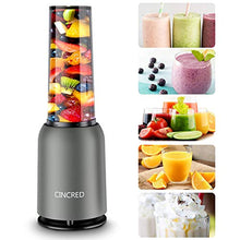 Load image into Gallery viewer, [Updated 2020 Version] Personal Countertop Blender for Milkshake, Fruit Vegetables Drinks, Smoothie, Small Mini Portable Food Blenders Processor Shake Mixer Maker with with 1 * 400ML Travel Cup
