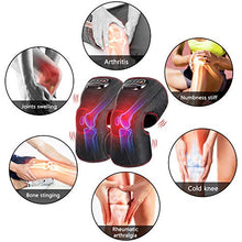 Load image into Gallery viewer, QUINEAR Knee Massager with Heat, Air Compression Leg Knee Brace Wrap for Arthritis Pain Relief Eletric Heating for Joint Pain, Cramps and Circulation 3 Modes &amp; 3 Intensities

