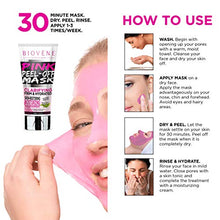 Load image into Gallery viewer, Biovène Pink Peel Off Mask,4.2-oz Tube. With Activated Charcoal, Strawberry Extract and Collagen
